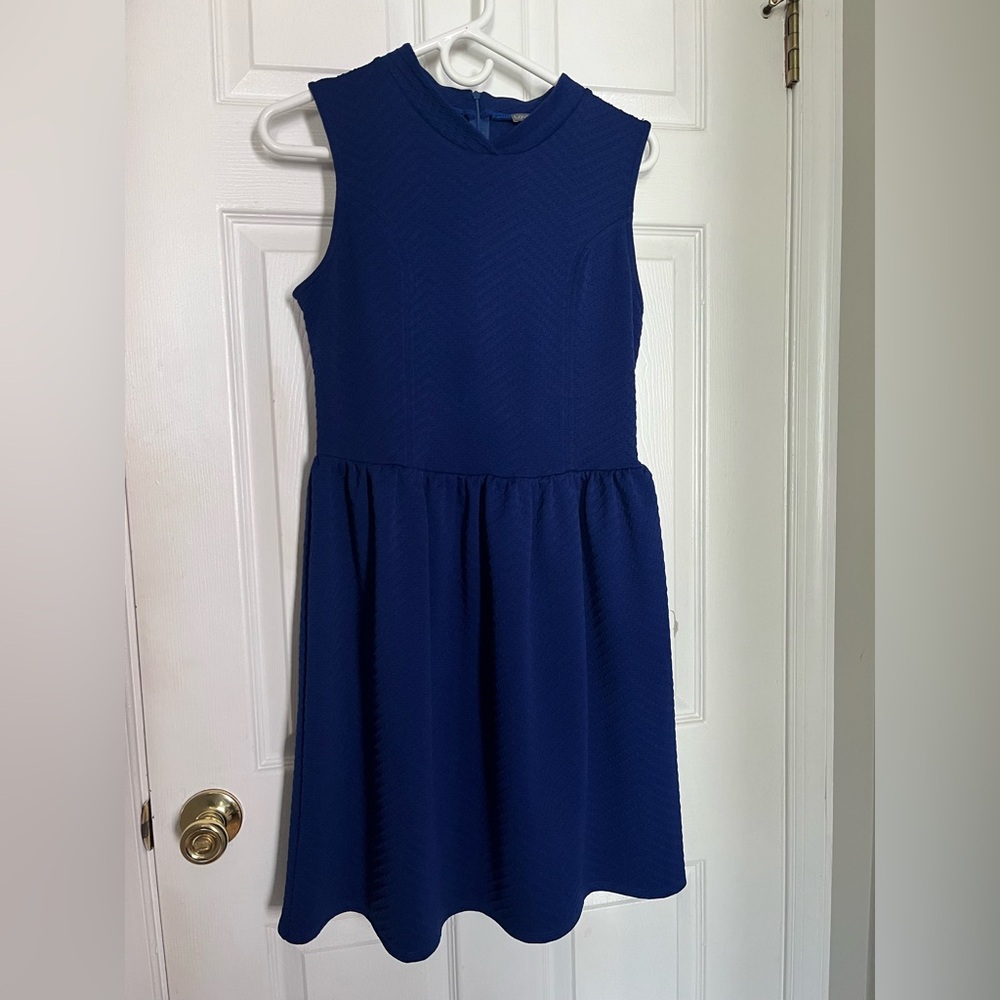 Loveappella | NWT Medium Blue Quilted Aline dress